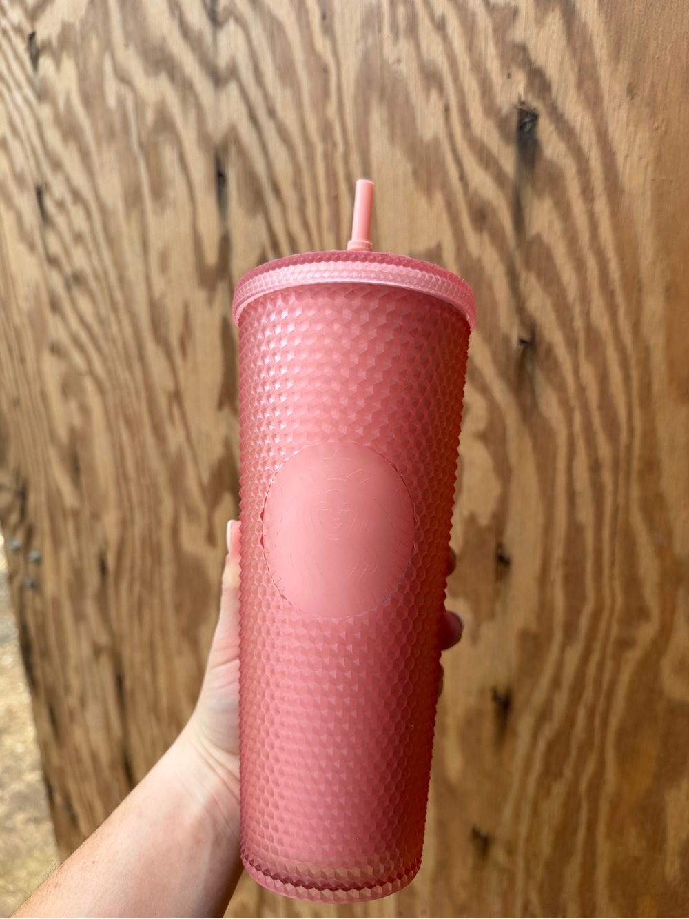 Starbucks Jelly Light Pink Studded Tumbler with Straw